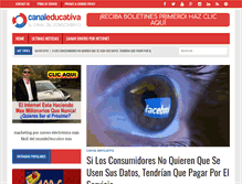 Tablet Screenshot of canaleducativa.com
